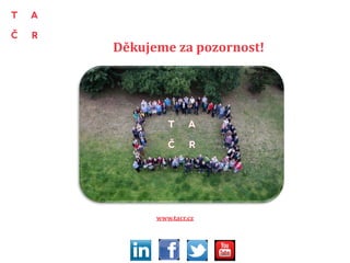Děkujeme za pozornost!
www.tacr.cz
 
