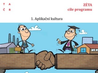 1. Aplikační kultura
8
ZÉTA
cíle programu
 