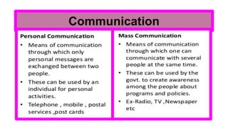 Communication
 
