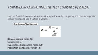 Z test for large sample population. .pdf