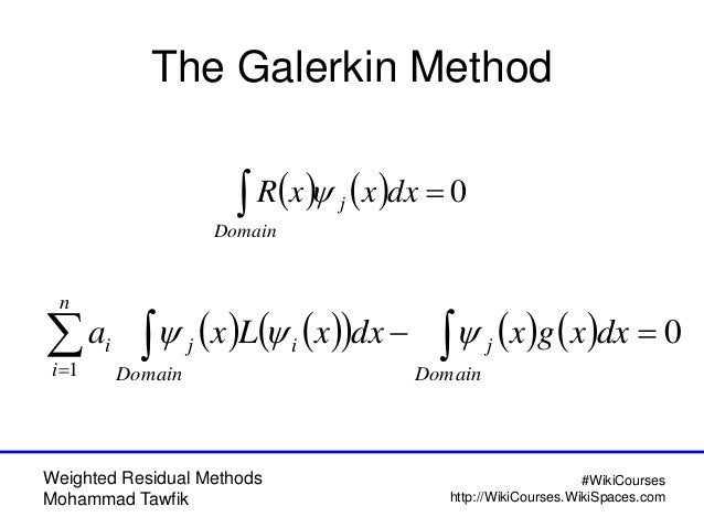 Fem Introduction And Weighted Residual Methods