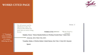 MLA paper format | PPTX