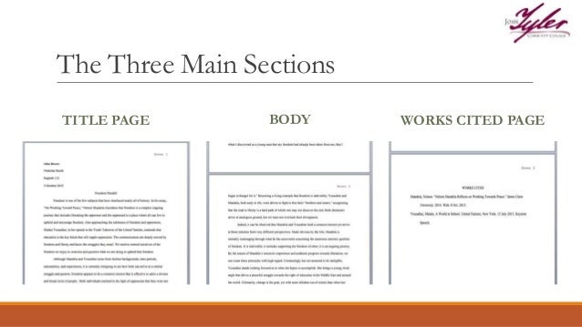 mla paper format