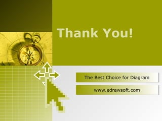 The Best Choice for DiagramThe Best Choice for Diagram
www.edrawsoft.comwww.edrawsoft.com
Thank You!
 