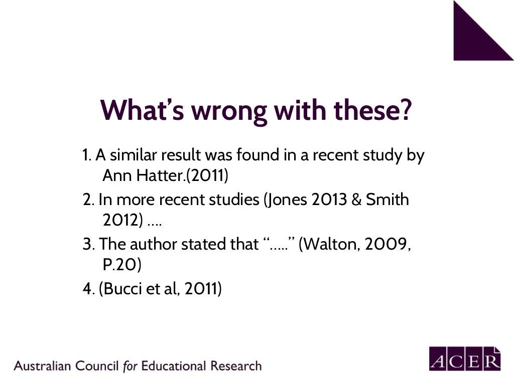 APA 6th edition referencing. Part 1 In text citation