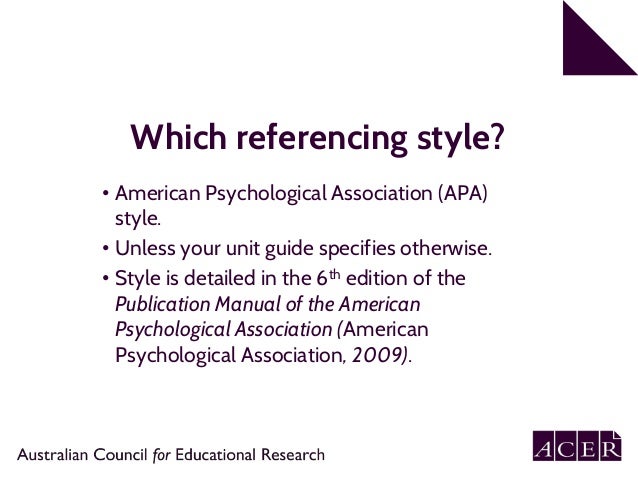 Apa 6th Edition Referencing Part 1 In Text Citation