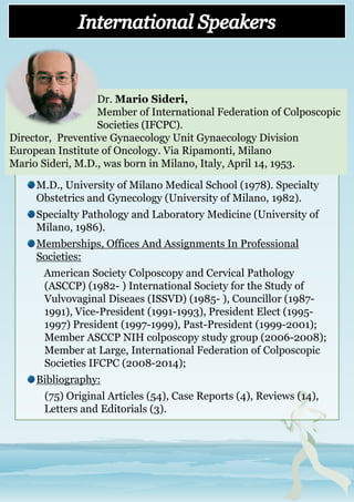 The international federation for cervical pathology and colposcopy ...