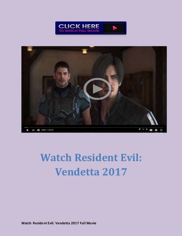 resident evil vendetta online free