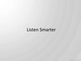 Listen Smarter  Zubeo Paradigm 2.23 