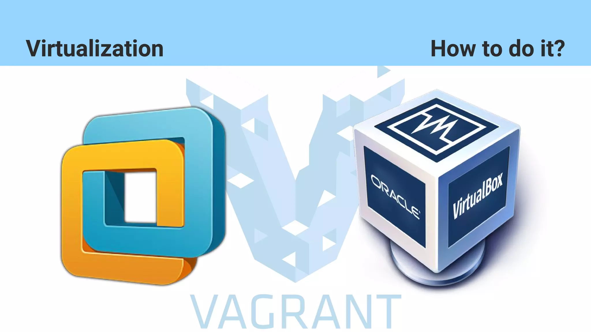 VirtualizationVirtualization How to do it?
 