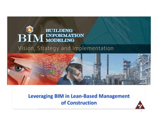 Leveraging BIM in Lean-Based Management
of Construction
Powered by
1

 