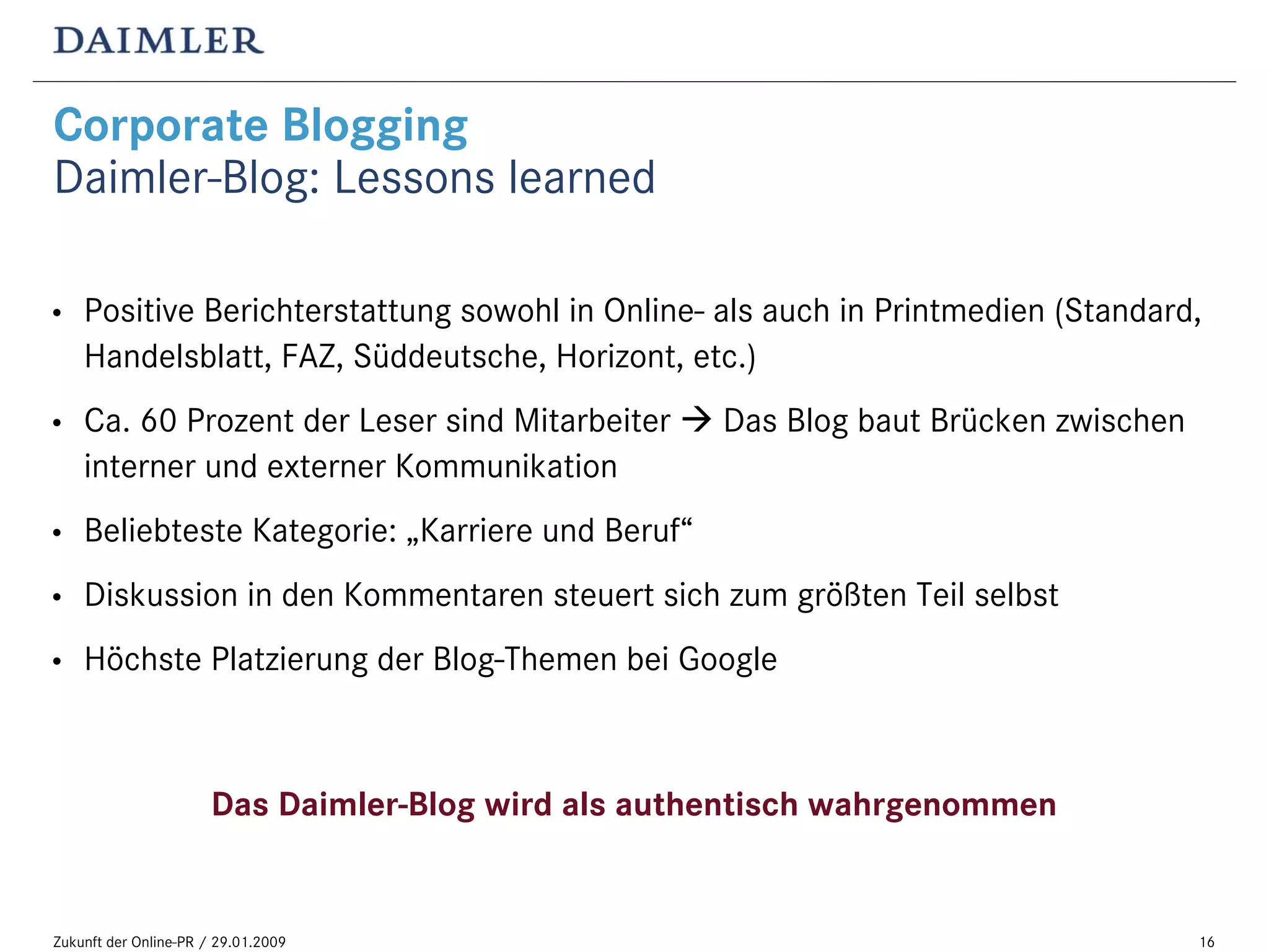 „Blogging im Konzern: Ängste und Gründe, es trotzdem zu tun“