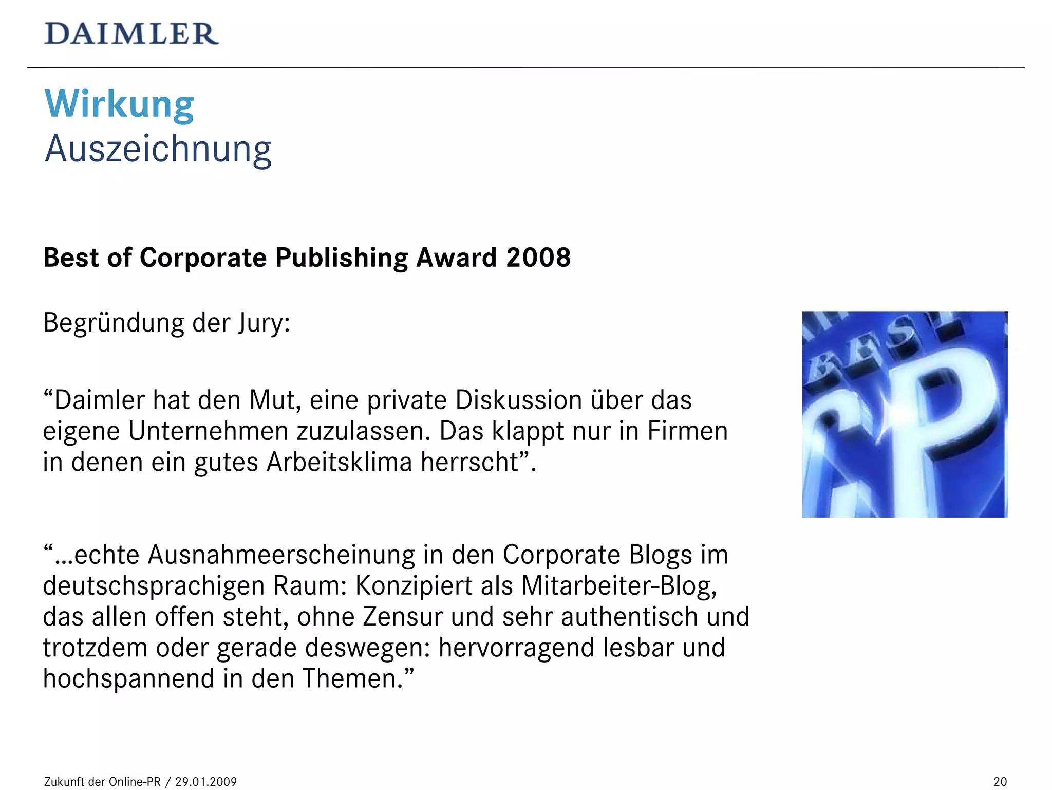 „Blogging im Konzern: Ängste und Gründe, es trotzdem zu tun“