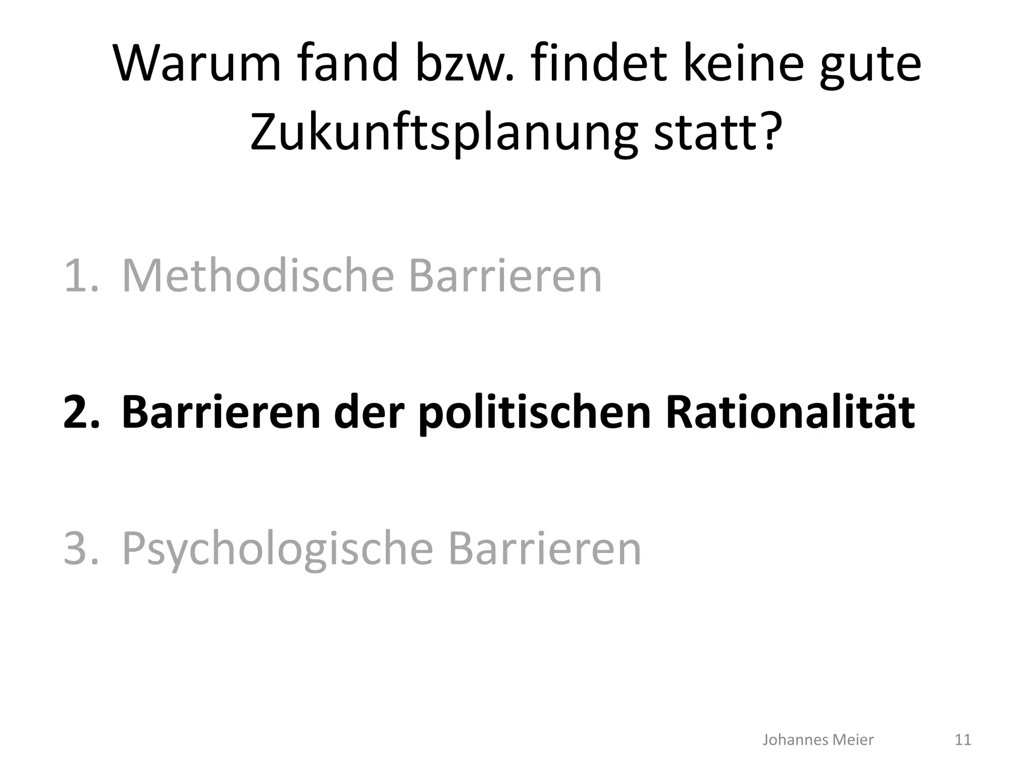 Wie zukunftsfähig sind Gesellschaft und Politik?