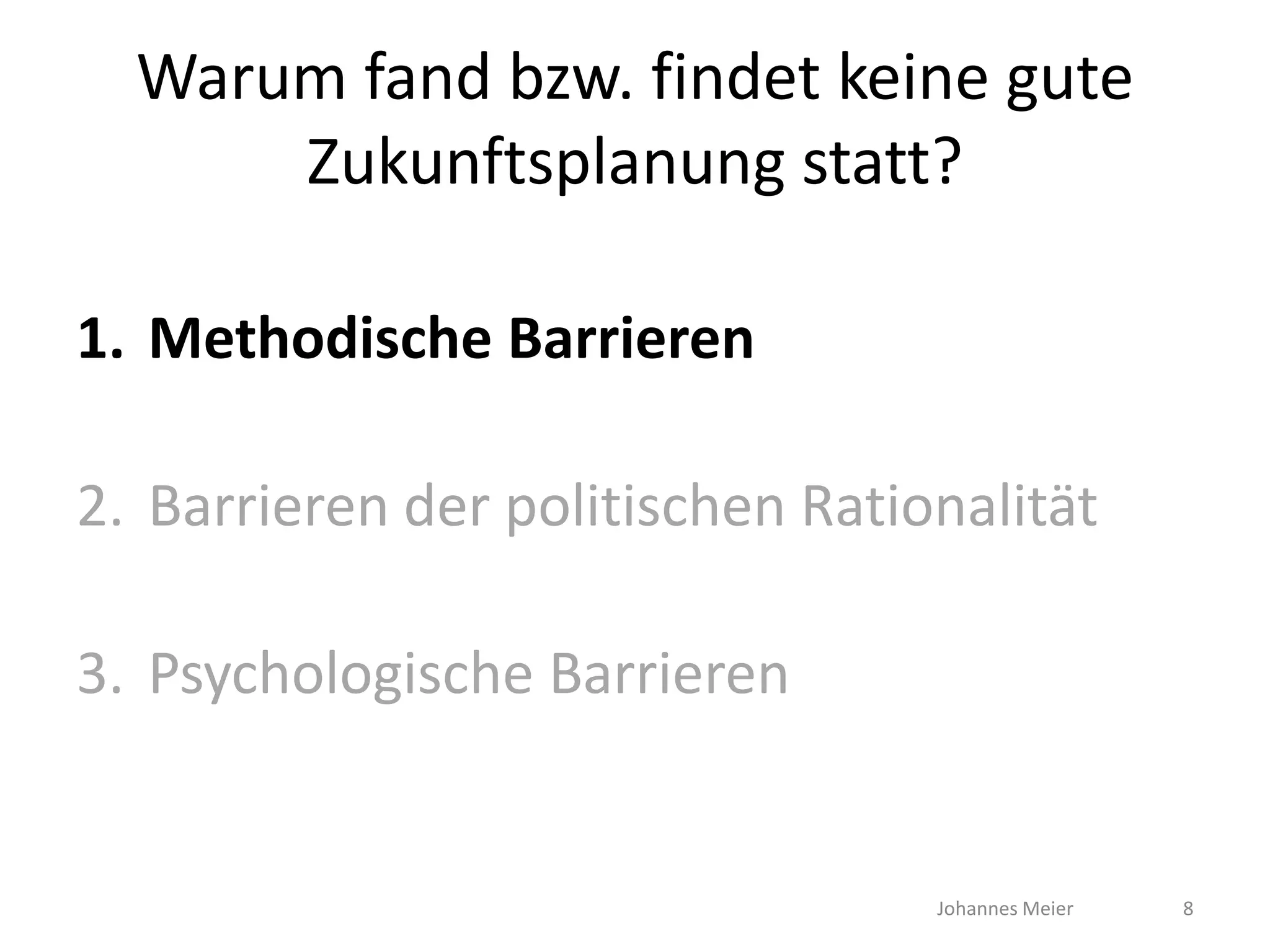 Wie zukunftsfähig sind Gesellschaft und Politik?