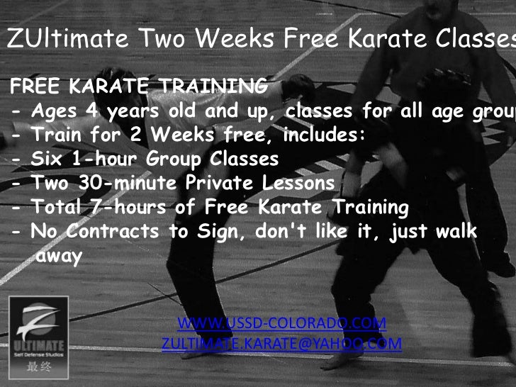 Zultimate Free Karate Lessons in North Chicago