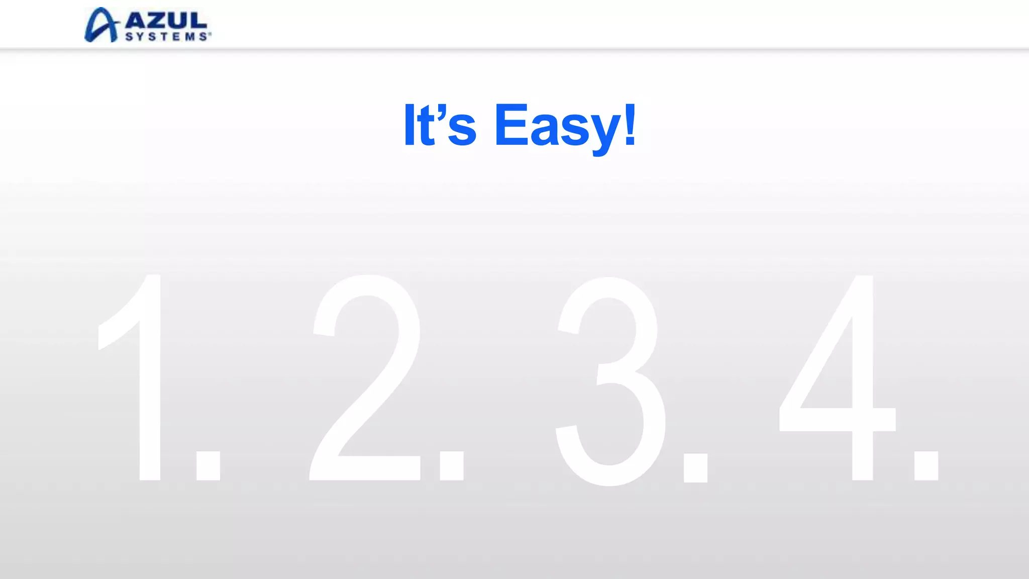 It’s Easy!
1. 2. 3. 4.