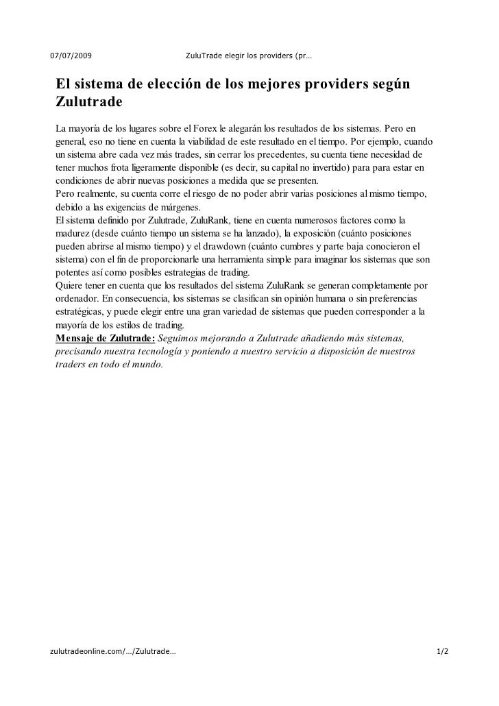 Los mejores proveedores de señales forex