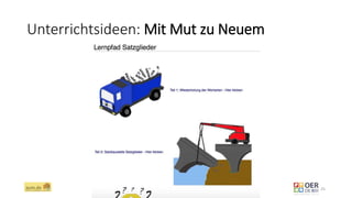 Unterrichtsideen: Mit Mut zu Neuem
ZUM.de - Nominierung zum OER Award 2016 - Berlin, 1. März 2016 25
 