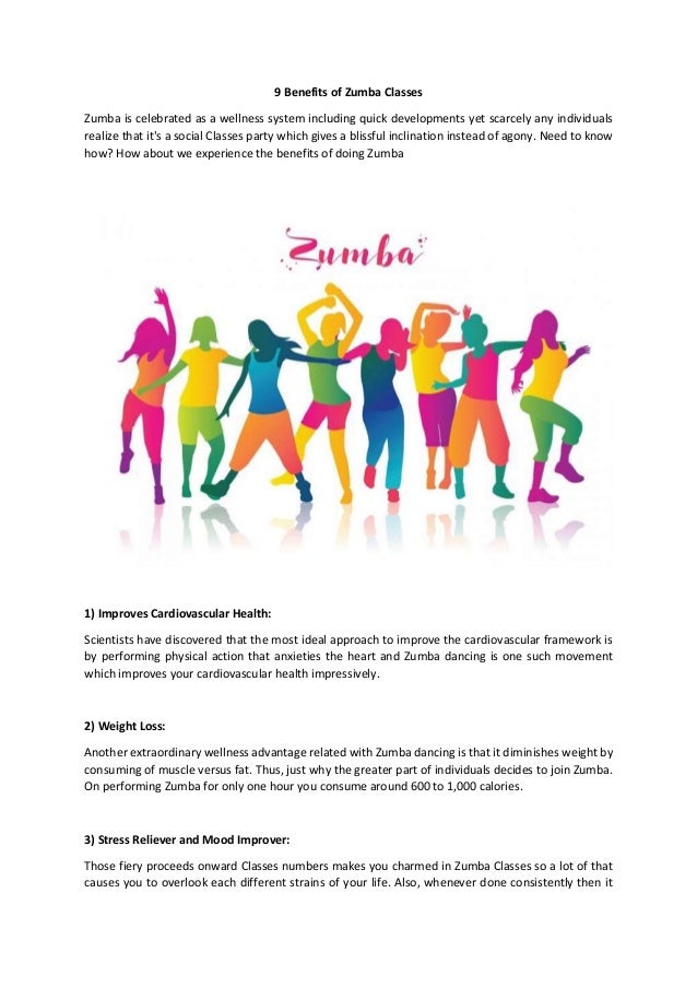 9 Benefits of Zumba Classes