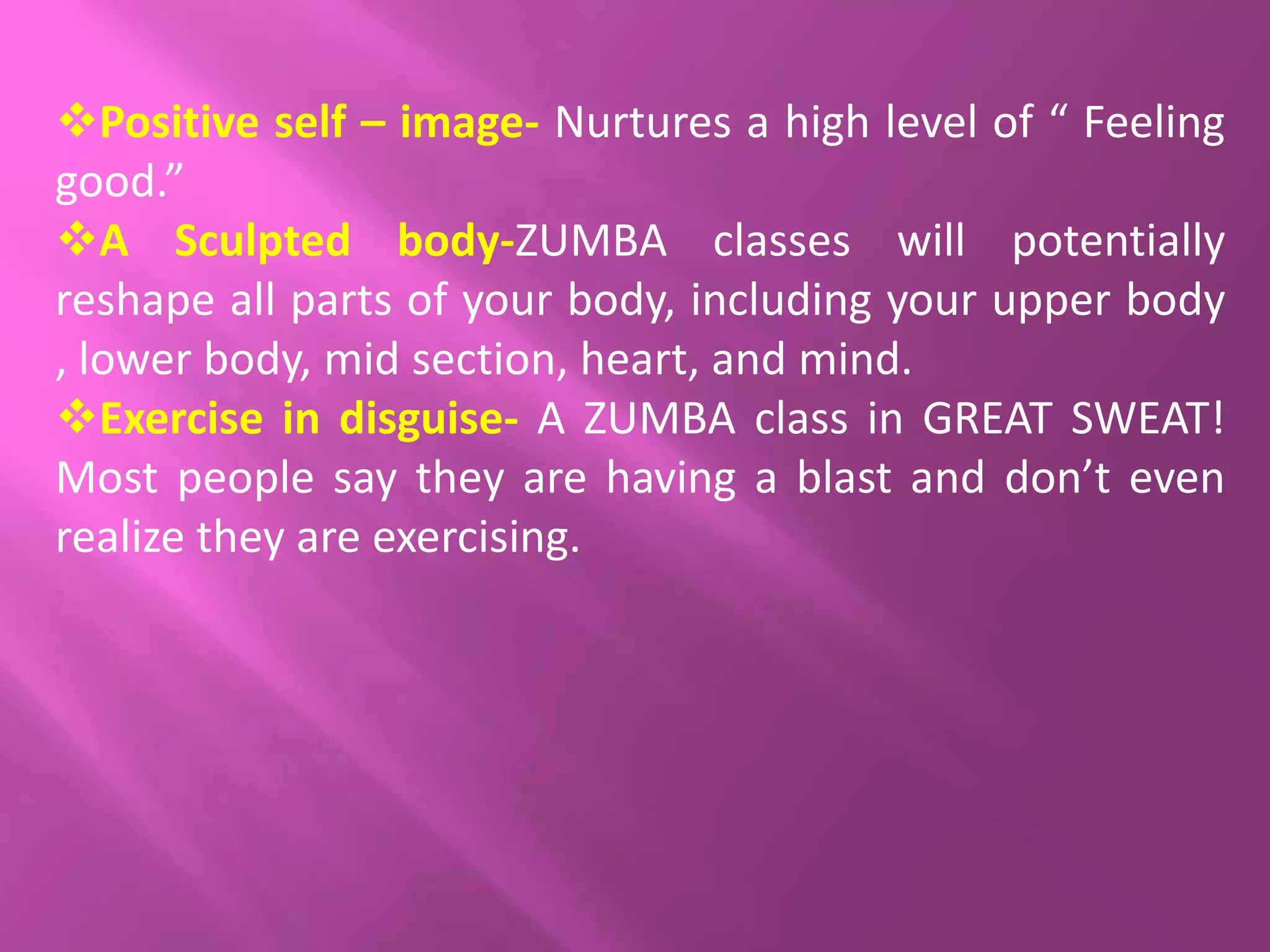 Zumba ppt | PPTX