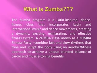 Zumba ppt | PPTX