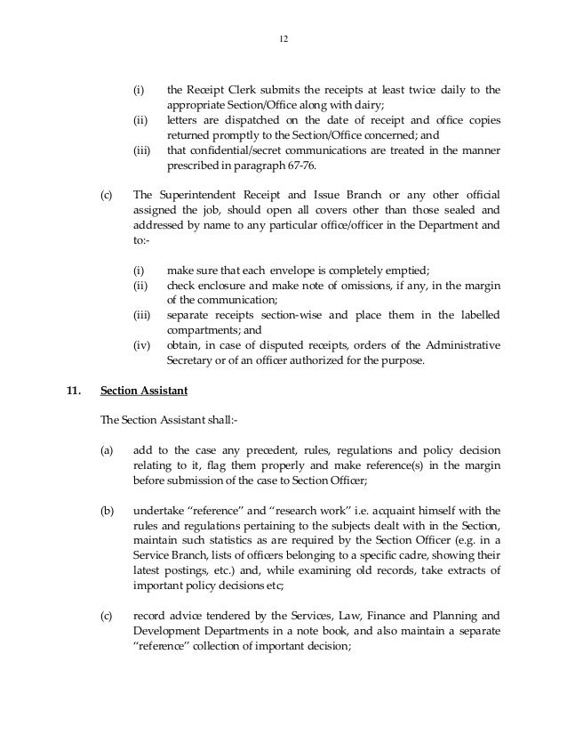 Manual of secretariat_instructions