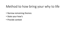 Find your WHY | PPTX
