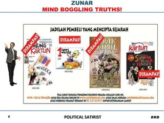 POLITICAL SATIRIST ZUNAR MIND BOGGLING TRUTHS! DKD 