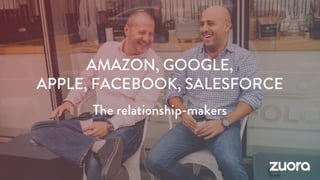 Zuora Pitch Deck. Turning Customers into Subscribers