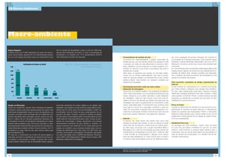 16-Macro-ambiente




Macro-ambiente

Ensino Superior                                                   alto no número de faculdades no país, no ano de 1996 eram
O Brasil conta com 2.398 instituições de ensino de nível su-      apenas 922 instituições de ensino. A maior concentração de
perior, sendo destas, apenas 257 com administração pública.       faculdades é no sudeste com 1172 representando 48,87%
Em um curto espaço de tempo houve um crescimento muito            das instituições de ensino de todo país.                           Consumidores de revistas de arte                                  ras, como prestação de serviços, liberação de conteúdo e/
                                                                                                                                     De acordo com especialistas[29], o público consumidor de          ou produção de conteúdos exclusivos. Como exemplo dessa
                                                                                                                                     revistas de arte, em sua maioria, pertence às classes A e A/B     tendência, a banda Radiohead disponibilizou seu novo CD “In
                                                                             Gráfico (26) – Share de faturamento no subsegmento.     e possuem um estilo de vida diferenciado e exclusivo. Além        Rainbows” na internet, sendo que o preço seria decidido pelo
                                                                                                     Fonte: Ministério da Educação   disso, identificou-se que se trata de um público exigente, con-   comprador.
                                                                                                                                     hecedor do assunto e que já são consumidores das artes e          Em uma entrevista para a revista Meio & Mensagem (Março/08)
                                                                                                                                     espetáculos no geral.                                             Fabiana Zannin, gerente de internet da vice-presidência de In-
                                                                                                                                     Além disso, foi apontado que revistas de arte falam direta-       teresses da Editora Abril, declarou acreditar que disponibili-
                                                                                                                                     mente com um público intelectualizado, tem maior concent-         zar o conteúdo da revista na internet não acarretará em uma
                                                                                                                                     ração em grandes cidades e se interessa não só pelo cenário       queda na circulação das revistas.
                                                                                                                                     artístico-cultural, mas também por qualquer novidade que
                                                                                                                                     transforme a sociedade.                                           Fácil encontrar conteúdos de design experimental na
                                                                                                                                                                                                       internet
                                                                                                                                     Anunciantes procuram cada vez mais a baixa                        A rede mundial de computadores foi o caminho encontrado
                                                                                                                                     dispersão da mensagem                                             por muitos artistas e designers para divulgar seus trabalhos.
                                                                                                                                     De acordo com Cláudia Colaferro, vice presidente da Agência       Por isso, quem deseja saber mais sobre o assunto e buscar
                                                                                                                                     Click, muitos anunciantes, em uma tentativa de diferenciar sua    referências consegue facilmente obter este conteúdo, muitas
                                                                                                                                     marca, adequá-la a um público específico e evitar dispersão       vezes gratuito, na internet. Porém, a própria pessoa que está
                                                                                                                                     de mensagem, cada vez mais buscam uma forma mais ar-              buscando por referências na internet terá que fazer um filtro
                                                                                                                                     rojada e incomum de abordar seu público-alvo para que sua         qualificador no que ele encontra.
                                                                                                                                     mensagem não caia no esquecimento do consumidor ou até
Design na Educação                                                ficamente estudantes de outras cidades ou de regiões mais          mesmo seja desprezada. O principal fato que contribuiu para       Preço do Papel
Desde seu surgimento, quando eram chamados de desenho             afastadas, que passam a morar próximos a elas. Mesmo estu-         essa fuga do comum foi a exposição constante e cada vez           A queda do dólar frente ao real fará com que aumente a com-
industrial e muitas vezes eram apenas partes de cursos mais       dantes que já moram perto de suas faculdades, podem ser            maior do consumidor a diversos tipos de propaganda e for-         petitividade do mercado de papel neste ano, e naturalmente
tradicionais (programação visual no curso de arquitetura, por     encontrados, fora do horário de aula, perambulando há um           matos de comunicação. Portanto, mais do que nunca há uma          haverá um aumento nas importações. Porém, a Votorantim
exemplo), os atuais cursos de design têm se multiplicado com      pequeno raio delas. Portanto, conhecer e analisar as regiões       busca pelo ousado, diferente e, principalmente, relevante.        Celulose e Papel declarou que o preço médio do seu mix de
grande velocidade pelos principais centros urbanos do país.       em que essas concentrações estão ocorrendo passa ser uma                                                                             papéis deve mostrar alta de 6% em relação ao quarto trimes-
Isso é o reflexo de um mercado profissional crescente e do        tarefa cada vez mais importante para a Zupi. Já que os estu-       Internet                                                          tre do ano passado[30].
conseqüente aumento de estudantes interessados em seguir          dantes de comunicação e design representam uma parcela             A internet, por muito tempo vem sendo vista como uma
carreira nessa profissão e arte. Para se ter uma idéia, o curso   extremamente importante de seus clientes e, também, um             ameaça às vendas das revistas, já que na internet se pode         Tendência Free Love
de programação visual da UFRJ (que sempre foi uma das prin-       grande potencial a ser explorado. É com base nesse tipo de         achar todo tipo de assunto e muitas vezes de maneira gratu-       Foi apontada por Chris Anderson, mesmo autor da teoria
cipais referencias na área) contava, há pouco tempo, com 12       análise, por exemplo, que a empresa poderá traçar uma es-          ita. Além disso, de acordo com o projeto Inter-Meios (Meio e      do Long Tail, que existe a tendência de que em um futuro
candidatos por vaga. Hoje em dia, esse número saltou para         tratégia de distribuição bem mais eficaz. Em São Paulo, por        Mensagem), foi o meio de comunicação que mais cresceu em          próximo, muitos serviços e produtos sejam gratuitos para o
aproximadamente 40.                                               exemplo, as principais universidades e faculdades, agrupadas       investimento em propaganda no ano de 2007. Cada vez mais          consumidor, isso por que já serão pagos por anunciantes no
Por sua vez, o crescimento do número de alunos ligados a          por bairro são Belas Artes e ESPM (Vila Mariana), Panameri-        a rede mundial de computadores é utilizada como reforço           caso de veículos de comunicação, ou o dinheiro virá da ma-
essa área, aumenta a importância que devemos dar aos cur-         cana, FAAP e IED (Higienópolis), SENAC (Santo Amaro), USP          para que seja estabelecido um maior vínculo entre a revista e     nutenção deste serviço.
sos ligados a comunicação e design. E porque não a local-         (Butantã) e Mackenzie (Consolação).                                os leitores. Essa aproximação pode ser de diferentes manei-
ização desses? Sabemos que as faculdades atraem geogra-



                                                                                                                                     [29] Fonte: “Em Revista”, publicação ANER (05/01/2007);
                                                                                                                                     [30] Fonte: www.valoronline.com.br, 25/03/2008.



78                                                                                                                                                                                                                                                                79
 