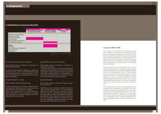 17-Diagnóstico




d. TOWS (WEIHRICH, H /Cruzamento de Análise SWOT)




                                                                                                                                    Conclusão da SWOT e TOWS

                                                                                                                                    A Zupi possui uma marca forte dentro do mercado em que
                                                                                                                                    atua e consegue, como nenhuma outra revista dentro desse
                                                                                      Matriz (2) TOWS – Cruzamento da Swot
                                                                                                                                    mercado, uma grande proximidade com seu público. Tanto o
                                                                                                                                    fato de ser utilizada como referência visual como o de possuir
                                                                                                                                    uma área dedicada totalmente ao conteúdo colaborativo, fa-
                                                                                                                                    vorecem essa proximidade. Ela ainda é parte de um todo que
                                                                                                                                    auxilia no aumento da credibilidade da revista e possibilidades
(Força) Marca conhecida dentro do subsegmento                    (Fraqueza) Área comercial pouco desenvolvida                       de relacionamento com o consumidor, como é o caso do Portal
x                                                                x                                                                  Zupi e do Pixel Show.
(Oportunidade) Aumento do interesse de anunciantes por           (Oportunidade) Aumento do interesse de anunciantes por
publicações segmentadas                                          publicações segmentadas                                            O principal problema que a empresa enfrenta hoje em dia é a
                                                                  O interesse dos anunciantes por publicações segmentadas           falta de recursos financeiros. E grande parte desse problema
Os anunciantes que buscarem publicações de design para           pode não ser aproveitado pela Zupi. Por não possuir uma área       poderia ser solucionada se a empresa conseguisse aumentar
anunciar um produto ou serviço, darão mais atenção a marcas      comercial bem estruturada, ela pode deixar de aproveitar a         o número de anunciantes. Hoje em dia, ele é extremamente
reconhecidas pelo público. A Zupi pode aproveitar o fato de      oportunidade de realizar negócios e, consequentemente, pa-         baixo e a principal causa disso consiste na falta de uma área
ter uma marca forte dentro do subsegmento que atua como          rar de crescer. Estruturando sua área comercial, ela se forta-     comercial estruturada, o que pode ser observado na parte de
diferencial competitivo.                                         lece e pode lucrar mais com essa oportunidade.                     fraquezas. Por sua vez, o aumento do interesse em publica-
                                                                                                                                    ções segmentadas por parte dos anunciantes, visto em oportu-
(Força) Proximidade com o público                                (Fraqueza) Distribuição                                            nidades, aponta ainda mais para o fato de que os anunciantes
x                                                                x                                                                  consistem num ponto chave para o sucesso ou o fracasso da
(Oportunidade) Aumento do interesse de design                    (Oportunidade) Aumento do interesse de design por design           Zupi.
                                                                 entre os estudantes
O público estudante, que está em fase de desenvolvimento                                                                            Outros importantes clientes para qual a Zupi deverá direcionar
intelectual, busca referências e é aberto a opinião de pessoas   A distribuição da Zupi é insuficiente, inclusive perto de facul-   seus esforços são os assinantes, que consistem em consumi-
mais experientes, como profissionais e professores.              dades e escolas de design, locais onde a concentração do           dores fiéis e potenciais disseminadores da marca. Além disso,
Manter o bom relacionamento com o público (entre eles,           público-alvo da revista é alta. Com o aumento do interesse         a empresa deve estar preparada para crescer e para concor-
muitos influenciadores de jovens estudantes) é importante        pelo tema, surgiu uma oportunidade para revistas especializa-      rentes cada vez mais fortes e numerosos. E, com seu cresci-
para a Revista Zupi, pois eles podem entusiasmar uma grande      das desenvolverem um material de qualidade para satisfazer a       mento, deverá estar atenta a problemas ainda mais agravados
quantidade de novos consumidores.                                essa demanda. A Zupi precisa estar no ponto de venda para          com sua distribuição, já que a empresa está perdendo com
                                                                 que seus consumidores e leitores pontenciais possam com-           isso a oportunidade de vender mais e conseguir novos com
                                                                 prá-la. Se a distribuição permanecer insuficiente, ela poderá      leitores.
                                                                 perder essa demanda latente para concorrentes.




88                                                                                                                                                                                                    89
 