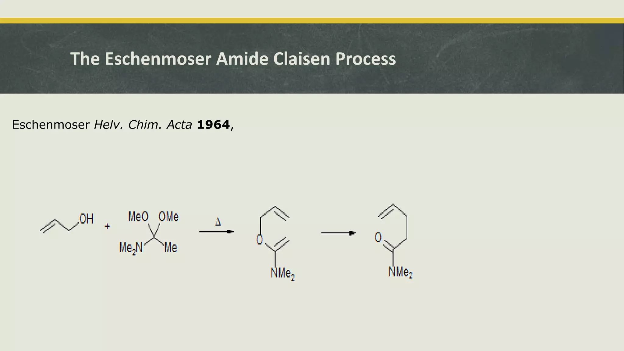 Claisen rearrangement | PPTX