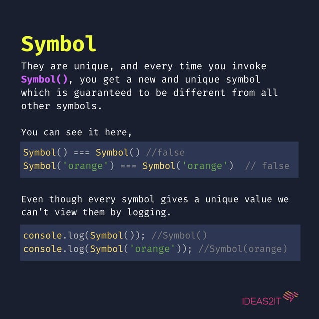 JavaScript symbols | PDF