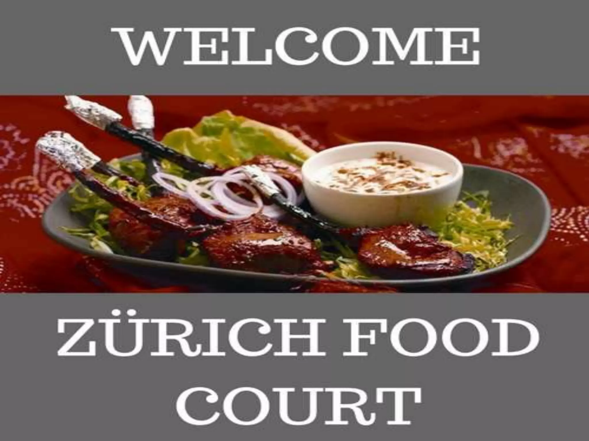 Zurich food court at switzerland PPT