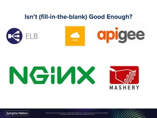 Unless otherwise indicated, these slides are © 2013-2016 Pivotal Software, Inc. and licensed under a Creative Commons Attribution-
NonCommercial license: http://creativecommons.org/licenses/by-nc/3.0/
Isn’t (fill-in-the-blank) Good Enough?
11
 