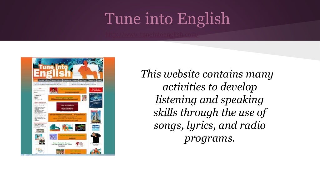 Developing Listening And Speaking Skills With Technology