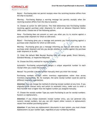 Oracle Purchasing ivas | PDF
