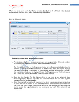 Oracle Purchasing ivas | PDF