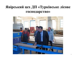 Явірський цех ДП «Турківське лісове
господарство»
4
 