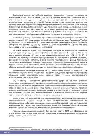 3
НКРЕКП
ВСТУП
Національна комісія, що здійснює державне регулювання у сферах енергетики та
комунальних послуг (далі – НКР...