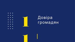 Довіра
громадян
1
 