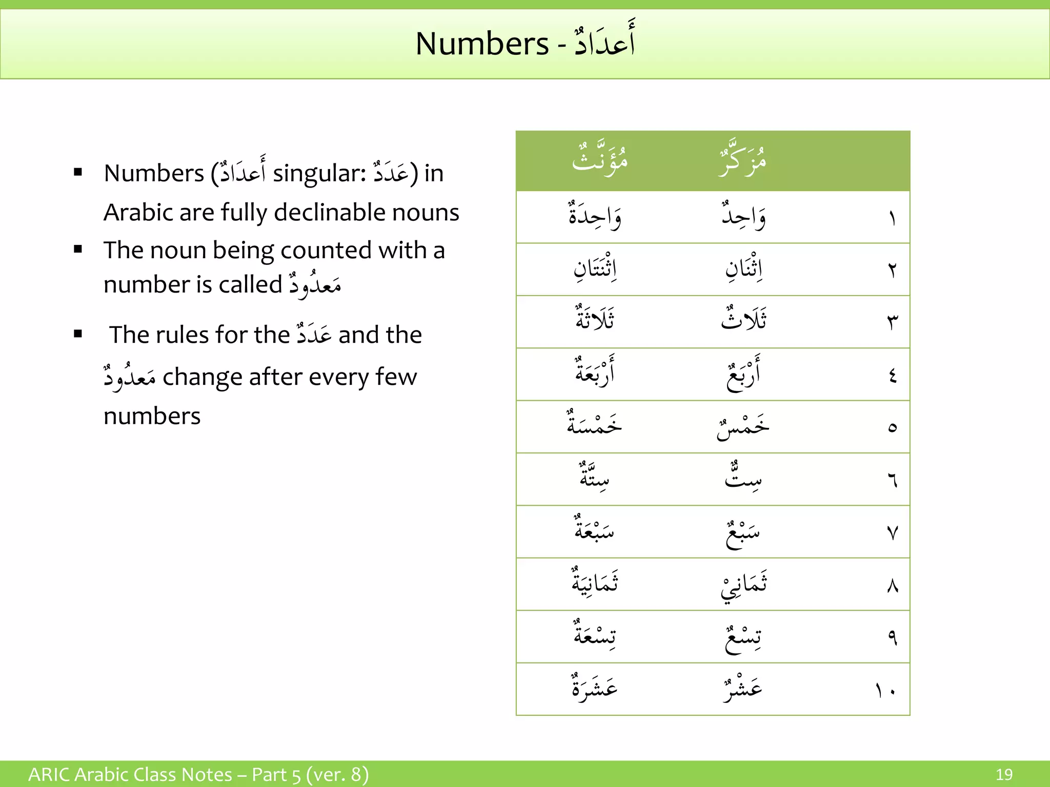 81 In Arabic Madina book1-notes | PDF