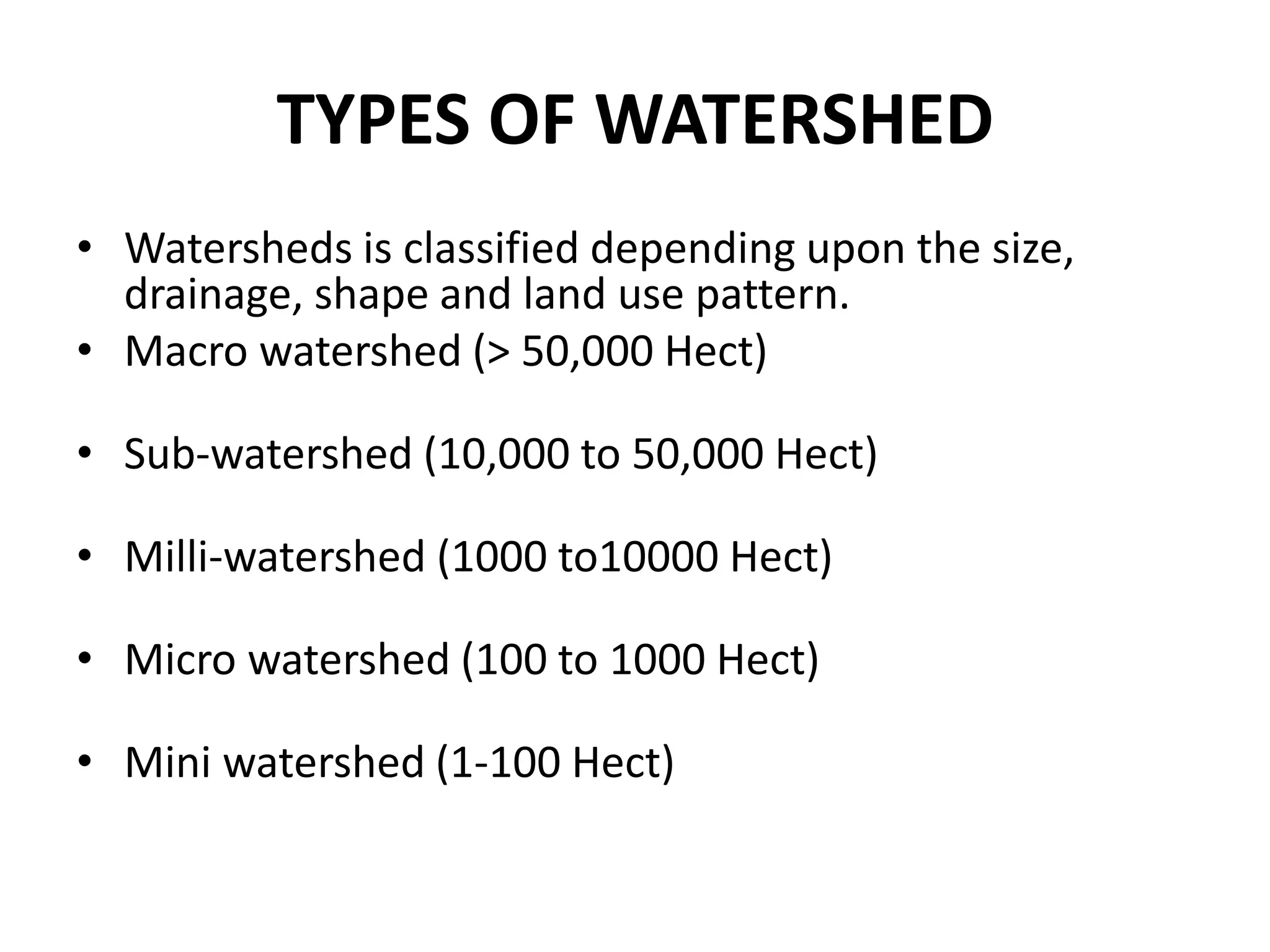 Watershed management | PPTX