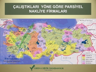 ÇALIŞTIKLARI YÖNE GÖRE PARSİYEL
NAKLİYE FİRMALARI
 