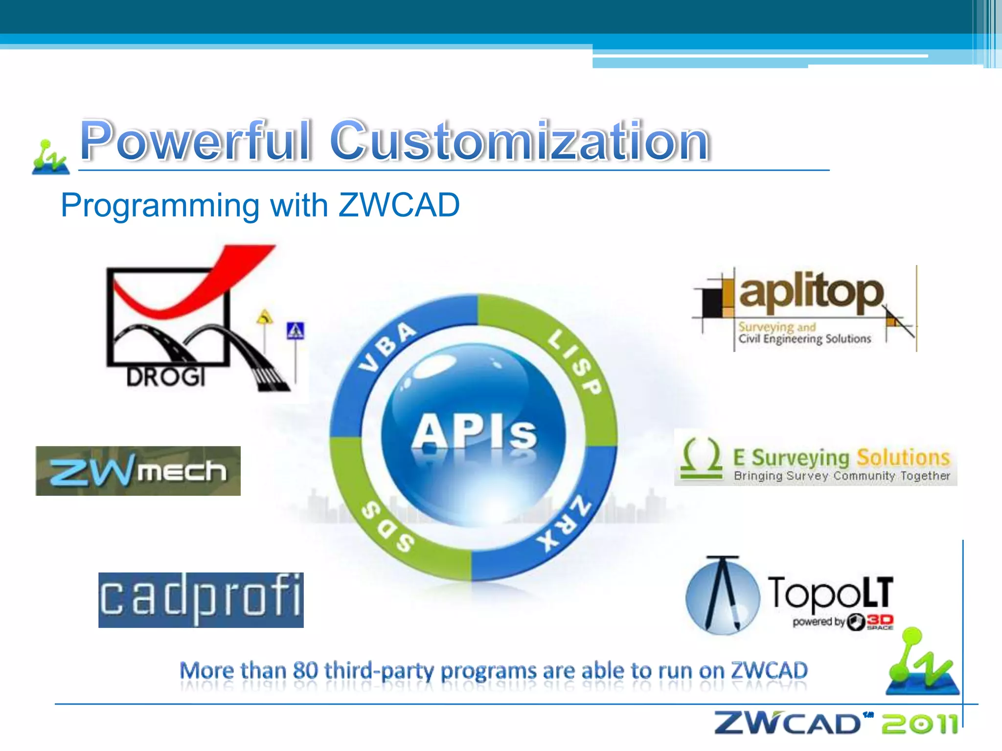 Programming with ZWCAD
 