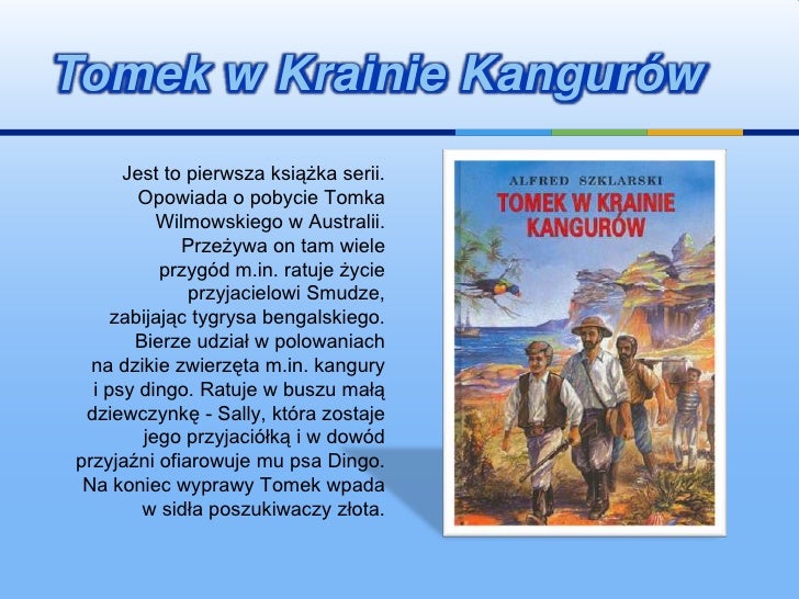 Streszczenie Tomek W Krainie Kangurów szklarski