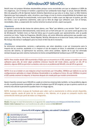 Z windowsxp minios | PDF