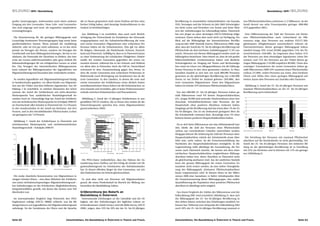 BILDUNG I Biffl I Basisbildung                                                                                                                                                                                                                                                                                                                                                                                                                 Basisbildung I Biffl I BILDUNG



großer Anstrengungen, insbesondere auch einen anderen                                                                                                       die zu Hause gesprochen wird, einen Einfluss auf den schu-                                                                                                     Bevölkerung in entwickelten Industrieländern wie Kanada,         nen Pflichtschulabschluss aufwiesen (1,2 Millionen), ist der
Umgang mit den Lernenden. Neue Lehr- und Lernmetho-                                                                                                         lischen Erfolg haben, sind derartige Strukturfaktoren in der                                                                                                   USA, Norwegen und der Schweiz im Jahr 2003 Schwierigkei-         Anteil derzeit um zehn Prozentpunkte geringer (800.000,
den sind angesagt und neue, als angenehm empfundene                                                                                                         Analyse zu berücksichtigen.                                                                                                                                    ten beim Lesen und Verstehen von Texten und beim Meis-          -32 % gegenüber 2001).
Lernumgebungen.                                                                                                                                                                                                                                                                                                            tern der Anforderungen im Lebensalltag haben. Österreich
                                                                                                                                                              Aus Abbildung 2 ist ersichtlich, dass auch nach Berück-                                                                                                      hat erst jüngst an einer derartigen OECD-Erhebung teilge-          Eine Differenzierung der Zahl der Personen mit höchs-
  Die Verantwortung für die geringen Bildungsgrade und                                                                                                      sichtigung der Unterschiede im Sozialstatus der Einwande-                                                                                                      nommen; Daten stehen aber noch nicht zur Verfügung. Ein          tens Pflichtschulabschluss nach Geburtsland im Mik-
Lernerfolge bestimmter Personengruppen liegt somit beim                                                                                                     rungspopulation und der Aufnahmebevölkerung die erste                                                                                                          Blick auf die Bildungslage der österreichischen Bevölke-         rozensus zeigt, dass Personen aus anderen EU(27)-Mit-
gesellschaftlichen System. Wenn jemand die Ausbildung                                                                                                       und zweite Generation MigrantInnen eine schlechtere Per-                                                                                                       rung im Jahr 2008 (Statistik Austria, Mikrozensus 2008) zeigt    gliedstaaten (Mitgliedstaaten ausschreiben?) seltener als
abbricht, oder sie erst gar nicht aufnimmt, so ist das nicht                                                                                                formanz haben als die Einheimischen. Dies gilt vor allem                                                                                                       aber, dass der Anteil der 25- bis 64-jährigen Bevölkerung mit    ÖsterreicherInnen diesen geringen Bildungsgrad haben,
primär ein Versagen der Person, sondern ein Versagen der                                                                                                    für Belgien, Dänemark, die Niederlande, Schweiz, Deutsch-                                                                                                      Pflichtschule als dem höchsten Ausbildungsgrad 17,4 % aus-       nämlich knapp 10 % (rund 28.000) gegenüber 14 % der Ös-
Gesellschaft und ihrer Bildungseinrichtungen. Sie hat es ver-                                                                                               land und Österreich. Auffällig ist, dass es in Österreich kaum                                                                                                 macht. Personen mit diesem Bildungsgrad werden meist als         terreicherInnen (536.000). Im Gegensatz dazu haben 41 %
absäumt, die Potenziale der Einzelnen zu fördern, das Inte-                                                                                                 zu einer Verbesserung der schulischen Fähigkeiten (Mathe-                                                                                                      bildungsfern bezeichnet. Man nimmt an, dass sie mit großer       der Personen aus dem ehemaligen Jugoslawien (ohne Slo-
resse am Lernen aufrechtzuerhalten oder ganz einfach die                                                                                                    matik) der zweiten Generation gegenüber der ersten Ge-                                                                                                         Wahrscheinlichkeit Lernhemmnisse haben und ähnliche             wenien) und 72 % der Personen aus der Türkei diesen ge-
Rahmenbedingungen für ein erfolgreiches Lernen zu schaf-                                                                                                    neration kommt, während das in der Schweiz und Holland,                                                                                                        Schwierigkeiten im Umgang mit Texten und Rechenaufga-            ringen Bildungsgrad (110.000 respektive 88.000). Unter den
fen. Das Versagen des österreichischen Bildungssystems                                                                                                      vor allem aber in Schweden, doch der Fall ist. Deutschland                                                                                                     ben sowie im Lösen von Alltagsproblemen wie die bildungs-       ‚sonstigen’ Zuwanderern der ersten Generation haben ge-
kann anhand der Bildungssituation der Jugendlichen mit                                                                                                      schwimmt in dem Zusammenhang gegen den Strom, in-                                                                                                              fernen Personen in den oben genannten Ländern. In Abso-          mäß Mikrozensus 2008 24 % maximal einen Pflichtschulab-
Migrationshintergrund besonders klar verdeutlicht werden.                                                                                                   dem die zweite Generation eine schlechtere Performanz in                                                                                                       lutzahlen handelt es sich hier um rund 800.000 Personen          schluss (37.000), wobei Personen aus Asien, dem Vorderen
                                                                                                                                                            Mathematik (nach Bereinigung um Sozialstatus) hat als die                                                                                                      gemessen an der gleichaltrigen Bevölkerung von 4.584.000.        Orient und Afrika eher einen geringen Bildungsgrad auf-
  So werden Jugendliche mit Migrationshintergrund häufig                                                                                                    erste Generation. In den Ländern, in denen die erste und                                                                                                       Davon ist ein Drittel im Ausland geboren (263.000), also        weisen, kaum aber Personen aus Amerika oder Ozeanien.
in Sonderschulen gegeben, vor allem Kinder von MigrantIn-                                                                                                   zweite Generation der SchülerInnen einen ähnlich hohen                                                                                                         erste Generation MigrantInnen. Unter den MigrantInnen
nen aus der Türkei und dem früheren Jugoslawien. Aus Ab-                                                                                                    sozioökonomischen Status haben wie die Einheimischen, so                                                                                                       haben im Schnitt 32 % höchstens Pflichtschulabschluss.           Abbildung 3: Anteil der 25- bis 64-jährigen Personen mit
bildung  1 ist ersichtlich, in welchen Elementen des Schul-                                                                                                 etwa Kanada und Australien, gibt es keine Performanzunter-                                                                                                                                                                     maximal Pflichtschulabschluss an der 25- bis 64-jährigen
systems der Anteil der SchülerInnen mit nicht-deutscher                                                                                                     schiede zwischen Einheimischen und Einwanderern.                                                                                                                Von den 800.000 25- bis 64-jährigen Personen haben ge-         Bevölkerung nach Geburtsland
Muttersprache bzw. ausländischer Staatsbürgerschaft be-                                                                                                                                                                                                                                                                    mäß Mikrozensus rund 6 % keinen Hauptschulabschluss,
                                                                                                                                                                                                                                                                                                                                                                                                  90
sonders hoch ist. Demzufolge liegt der Anteil der SchülerIn-                                                                                                 Abbildung 2: Anteil der 15-jährigen SchülerInnen in aus-                                                                                                      d.h., knapp 50.000 sind entweder AbsolventInnen einer Son-
                                                                                                                                                                                                                                                                                                                                                                                                  80
nen mit nichtdeutscher Muttersprache im Schuljahr 2006/07                                                                                                   gewählten OECD-Ländern, die zu Hause eine andere als die                                                                                                       derschule, SchulabbrecherInnen oder Personen, die die
                                                                                                                                                                                                                                                                                                                                                                                                  70
im Durchschnitt aller Schulen in Österreich bei 15,3 Prozent.                                                                                               Unterrichtssprache sprechen bzw. einen Migrationshinter-                                                                                                       Hauptschule ohne positiven Abschluss verlassen haben.
                                                                                                                                                                                                                                                                                                                                                                                                  60
In den Sonderschulen ist der Anteil am höchsten, mit 26,5                                                                                                   grund aufweisen (2003)                                                                                                                                         Umgelegt auf die Bevölkerung sind das etwas über 1 % der 25-
                                                                                                                                                                                                                                                                                                                                                                                                  50
Prozent, und in den berufsbildenden Pflichtschulen (Lehre)                                                                                                                                                                                                                                                                 bis 64-Jährigen. Das ist ein bedeutend geringerer Wert als




                                                                                                                                                                                                                                                                                                                                                                                           In %
                                                                                                                                                                                                                                                               Unterschiede in der Leistung in Mathematik zwischen                                                                                40
am geringsten mit 7,9 Prozent.                                                                                                                                                             Unterschiede in der Leistung in Mathematik zwischen
                                                                                                                                                                                                   einheimischen und SchülerInnen mit
                                                                                                                                                                                                                                                                       einheimischen und SchülerInnen mit
                                                                                                                                                                                                                                                                Migrationshintergrund nach Berücksichtigung des
                                                                                                                                                                                                                                                                                                                           die Schulstatistik vermuten lässt, derzufolge etwa 5 % einer
                                                                                                                                                                                                          Migrationshintergrund                                  Bildungsniveaus und des Berufsstatus der Eltern
                                                                                                                                                                           Australien
                                                                                                                                                                                                                                                                                                                           Kohorte keinen positiven Hauptschulabschluss haben.                    30



 Abbildung 1: Anteil der SchülerInnen in Österreich mit                                                                                                                   Österreich
                                                                                                                                                                              Belgien
                                                                                                                                                                                                                                                                                                                                                                                                  20



nichtdeutscher Muttersprache und nichtösterreichischer                                                                                                                       Kanada
                                                                                                                                                                          Dänemark
                                                                                                                                                                                                                                                                                                                            Da es sich beim Mikrozensus um eine Selbstauskunft han-               10



Staatsbürgerschaft – Schuljahr 2006/07                                                                                                                                    Frankreich
                                                                                                                                                                       Deutschland
                                                                                                                                                                                                                                                                                                                           delt, dürfte die Zahl der Personen ohne Pflichtschulab-                0
                                                                                                                                                                                                                                                                                                                                                                                                         Insgesamt                Österreich    EU 27 o. Ö   ehem. Jugoslawien o. Sl.    Türkei     Sonstige

                                                                                                                                                                         Luxemburg
                                                                                                                                                                        Niederlande
                                                                                                                                                                                                                                                                                                                           schluss aus verschiedenen Gründen unterschätzt werden.          Quelle: Statistik Austria, eigene Berechnungen        VZ 2001                                MZ 2008



                                                                                                                                                                                                                                                                                                                           Hingegen könnte die Schätzung der Zahl der Personen ohne
                                                                                                                                                                                          SchülerInnen                                                     SchülerInnen
       30,0                                                                                                                                                             Neuseeland        mit                                      Einheimische            mit                                        Einheimische
                                                                                                                                                                                          Migrations-                              SchülerInnen            Migrations-                                SchülerInnen
                                                                                                                                                                                          hintergrund                              schneiden               hintergrund                                schneiden
                                                                                                                                                                          Norwegen                                                 besser ab                                                          besser ab

                                                                                                                                                                                                                                                                                                                           Hauptschulabschluss mittels der Schulstatistik etwas über-        Die Verteilung der Personen mit maximal Pflichtschul-
                                                                                                                                                                                          schneiden                                                        schneiden
                                              26,5                                                                                                                                        besser ab                                                        besser ab
                                                                                                                                                                          Schweden
       25,0                                                                                                                                                                  Schweiz
                                                                                                                                                                                 USA                                                                                                                                       höht sein, nicht zuletzt, da die Erwachsenenbildung das         abschluss auf die Bundesländer ist nicht gleichmäßig. Der
                                                                                                                                                              OECD-Durchschnitt
       20,0
               20,3

                              18,7
                                                     18,2
                                                               20,4
                                                                                                                                                                Hong-Kong-China                                                                                                                                            Nachholen des Hauptschulabschlusses ermöglicht. In die          Anteil der 25- bis 64-jährigen Personen mit einfacher Bil-
                                                                                                                                                                      Macao-China

                                                                                                              15,4                             15,3
                                                                                                                                                            Russische Föderation                                                                                                                                           Gegenrichtung wirkt allerdings die Zuwanderung, die Per-        dung an der gleichaltrigen Bevölkerung ist in Vorarlberg
In %




       15,0

                                     12,1
                                                                      14,0                                                                                                              -30      -10     10      30      50      70       90
                                                                                                                                                                                                  Unterschiede in der Leistung in Mathematik
                                                                                                                                                                                                                                                   110   -30       -10     10      30       50      70       90
                                                                                                                                                                                                                                                                    Unterschiede in der Leistung in Mathematik
                                                                                                                                                                                                                                                                                                                     110
                                                                                                                                                                                                                                                                                                                           sonen nach Österreich brachte, die keinen mit dem öster-        mit 22 % am höchsten und in Kärnten mit 12 % am gerings-
                      11,4                                                     11,7


       10,0
                                                                                            9,8
                                                                                                                                                      9,1
                                                                                                                                                            Quelle: OECD PISA 2003                                                 2. Generation         1. Generation                                                     reichischen Hauptschulabschluss vergleichbaren Bildungs-        ten (Abbildung 4).
                                                                                                                     8,4

                                                                                                                                                                                                                                                                                                                           abschluss haben bzw. deren Abschluss in Österreich nicht
                                                                                                                               7,9

                                                                                      5,8
                                                                                                  5,2
        5,0
                                                                                                                                     3,3                     Die PISA-Daten verdeutlichen, dass das Faktum der Zu-                                                                                                         als gleichwertig anerkannt wird. Aus der amtlichen Statistik
        0,0
                                                                                                                                                            wanderung einen Einfluss auf den Erfolg der Kinder mit Mi-                                                                                                     kann der genaue Bildungsgrad der ersten Generation Zu-
              Volksschule    Hauptschule    Sonderschule       Polytech.         AHS         BHS                BMS        Berufsbildende Alle Schultypen
                                                                                                                            Pflichtschule                   grationshintergrund im Schulsystem des Aufnahmelandes                                                                                                          wanderer nicht eruiert werden, da eine tiefere Untergliede-
Quelle: bm:ukk, eigene Berechnungen                   nicht deutsche Muttersprache                      nicht österreichische Staatsbürgerschaft
                                                                                                                                                            hat. Es dauert offenbar länger als eine Generation, um mit                                                                                                     rung des Bildungsgrads ‚höchstens Pflichtschulabschluss’
                                                                                                                                                            den Einheimischen im Schnitt gleichzuzie­ en.
                                                                                                                                                                                                     h                                                                                                                     kaum vorgenommen wird. In diesem Sinne ist der Mikro-
  Die starke räumliche Konzentration von MigrantInnen in                                                                                                                                                                                                                                                                   zensus 2008 eine Ausnahme; er liefert Anhaltspunkte über
einigen Schulen Wiens – eine klare Mehrheit der SchülerIn-                                                                                                   Es sind aber nicht nur Personen mit Migrationshinter-                                                                                                         die Zusammensetzung dieser Bildungsgruppe, eine exakte
nen einen nichtdeutschsprachigen Migrationshintergrund –                                                                                                    grund, die einen Förderbedarf im Bereich der Bildung, ins-                                                                                                     Quantifizierung der Population ohne positiven Pflichtschul-
hat Anforderungen an das Schulsystem (Be­ leitlehrerInnen,
                                            g                                                                                                               besondere der Basisbildung, haben.                                                                                                                             abschluss ist allerdings nicht möglich.
Integrationshilfen) gestellt, mit denen das System zum Teil
überfordert war.                                                                                                                                            Größenordnung des Bedarfs an                                                                                                                                    Aus einem Vergleich der Zahlen des Mikrozensus und der
                                                                                                                                                            Basisbildung in Österreich                                                                                                                                     Volkszählung 2001 wird ersichtlich (Abbildung 3), dass sich
 Im internationalen Vergleich liegt Österreich den PISA-                                                                                                     Internationale Erhebungen zu der Literalität und der Fä-                                                                                                      der Bildungsgrad der 25- bis 64-jährigen Bevölkerung in
Ergebnissen zufolge (OECD, 2006B) schlecht, was die Bil-                                                                                                    higkeit, mit den Anforderungen des täglichen Lebens zu-                                                                                                        den sieben Jahren zwischen den Erhebungen merklich ver-
dungschancen von Jugendlichen mit Migrationshintergrund                                                                                                     rechtzukommen (Adult Literacy and Life Skills Survey, OECD                                                                                                     bessert hat. Während zum Zeitpunkt der Volkszählung 2001
anbelangt. Da der Sozialstatus der Eltern und die Sprache,                                                                                                  2000), zeigen, dass 10 % bis 20 % der der 16- bis 65-jährigen                                                                                                  noch 26 % der 25- bis 64-jährigen Bevölkerung maximal ei-



Seite 62                                                                                                                             Zwischenbilanz. Die Basisbildung in Österreich in Theorie und Praxis.                                                                                                                 Zwischenbilanz. Die Basisbildung in Österreich in Theorie und Praxis.                                                                                                  Seite 63
 