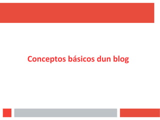 Conceptos básicos dun blog
 